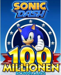 Sonic Dash erreicht magische Marke von 100 Millionen-Downloads