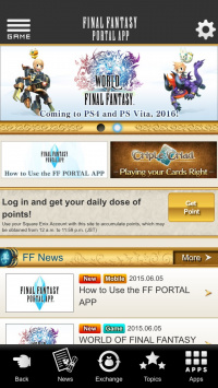 Square Enix Announces the Final Fantasy Portal App