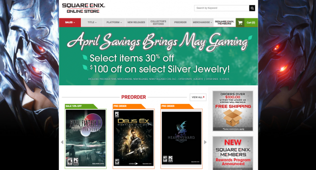 Prepare for May Games with April Savings from Square EnixVideo Game News Online, Gaming News