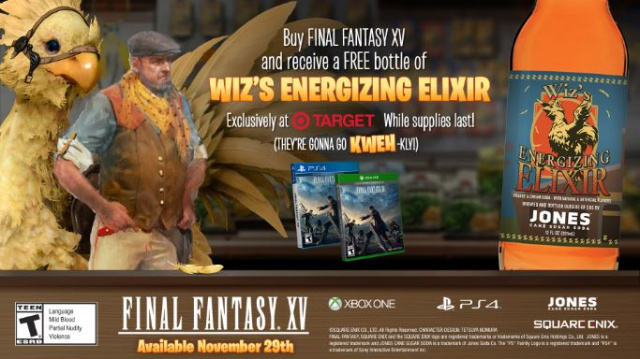 Wiz's Energizing Elixir Available for Free at Target When You Buy Final Fantasy XVVideo Game News Online, Gaming News