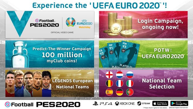 KONAMI VERKÜNDET EURO 2020-KAMPAGNE FÜR KONSOLE UND MOBILGERÄTENNews  |  DLH.NET The Gaming People