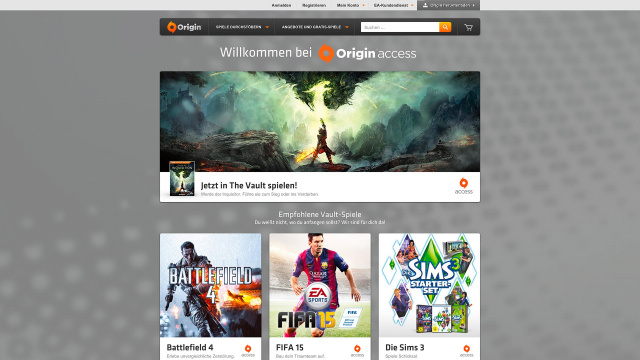 EA startet ab heute Origin Access für PCNews  |  DLH.NET The Gaming People