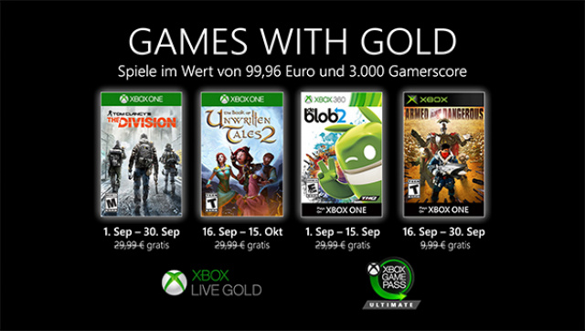 Games with Gold: Diese Spiele gibt es im September gratisNews  |  DLH.NET The Gaming People