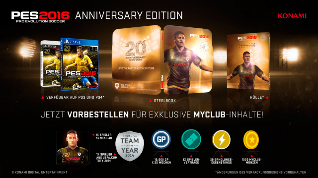 PES 2016 – Infos und vorläufige Packshots der Anniversary EditionNews - Spiele-News  |  DLH.NET The Gaming People