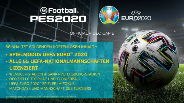 UEFA EURO 2020™ ERSCHEINT KOSTENLOS FÜR eFootball PES 2020 AM 30. APRIL 2020News  |  DLH.NET The Gaming People